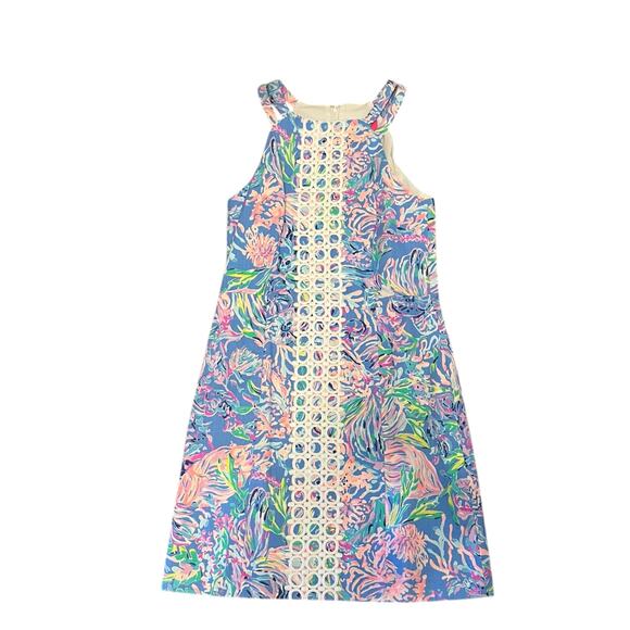 Lilly Pulitzer Dresses & Skirts - Lilly Pulitzer Pearl Shift Stretch Sleeveless Dress All Together Now Size 6